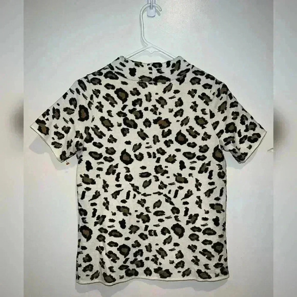 Anthropologie Field Flower Leopard Blouse NEW - Picture 6 of 6